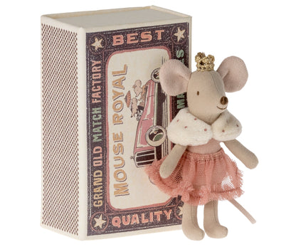 Maileg Princess Mouse Little Sister In Matchbox & Nightgown & Fairy Clothes In Suitcase Bundle - Worth £46