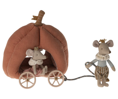 Maileg Pumpkin Carriage, Mouse