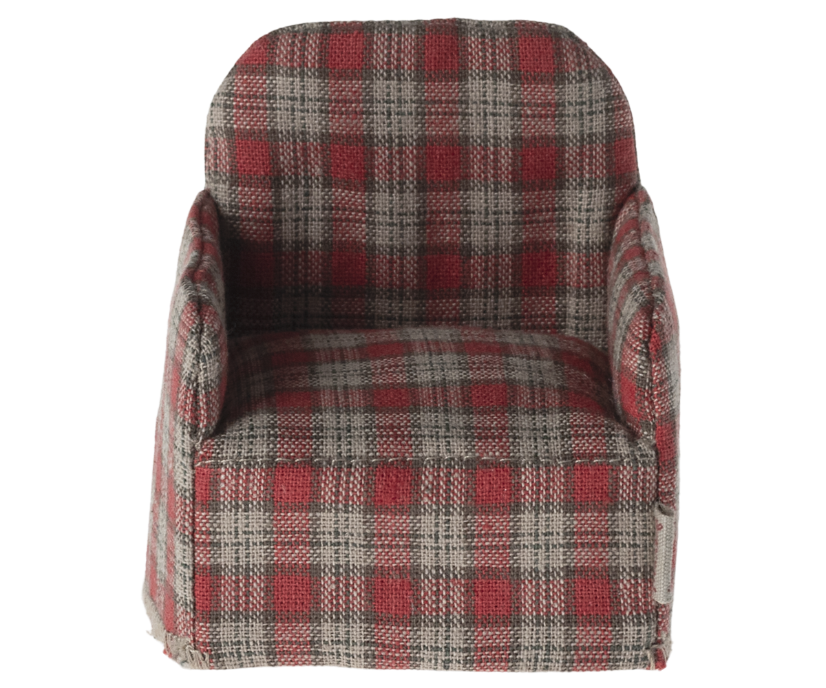 Maileg Chair Mouse, Red Checker