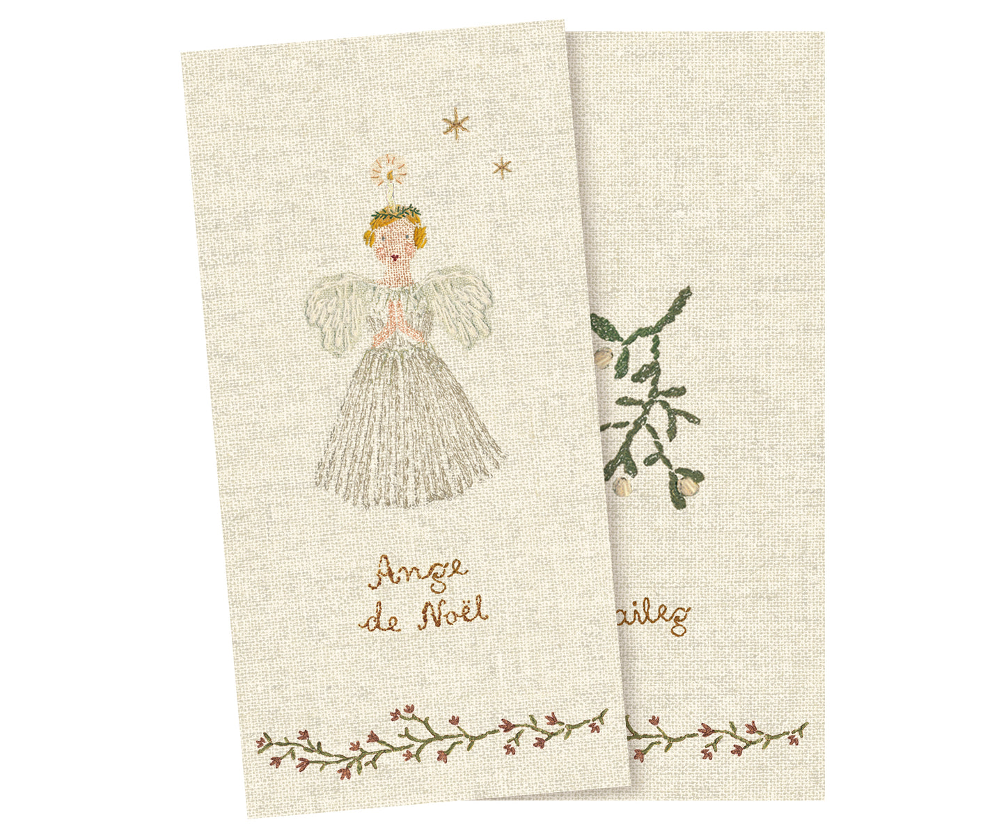 Maileg Napkin, Ange De Noël, White - Small