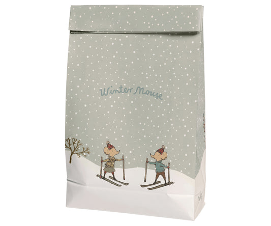 Maileg Winter Mouse Gift Bags - Set Of Five - Large