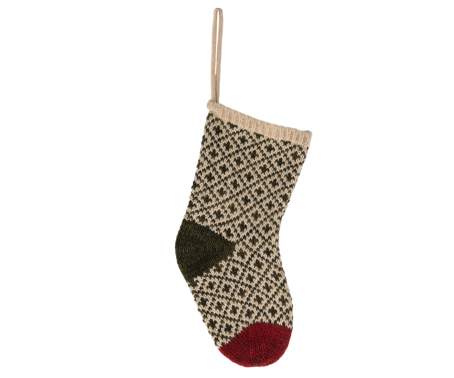 Maileg Christmas Stocking, Winter Green