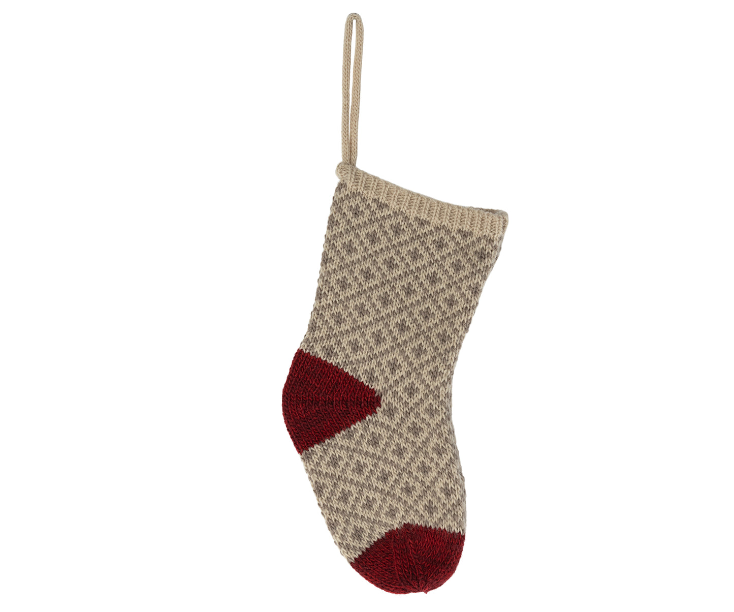 Maileg Christmas Stocking, Soft Grey