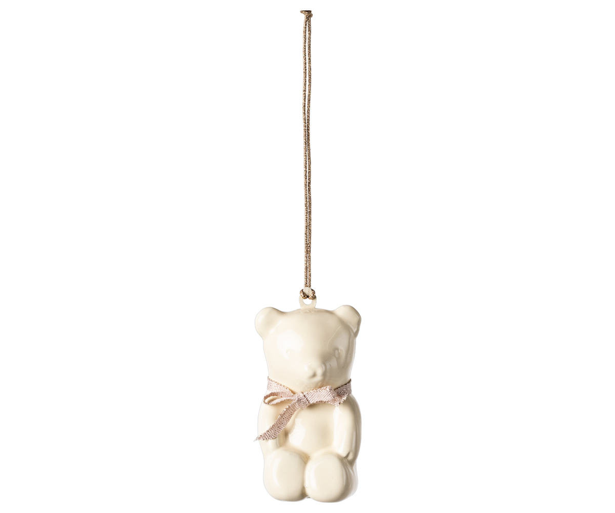 *PRE-ORDER* - Maileg Metal Tree Ornament, Teddy Bear, Off White/Rose - *ESTIMATED ARRIVAL EARLY OCTOBER 2024*