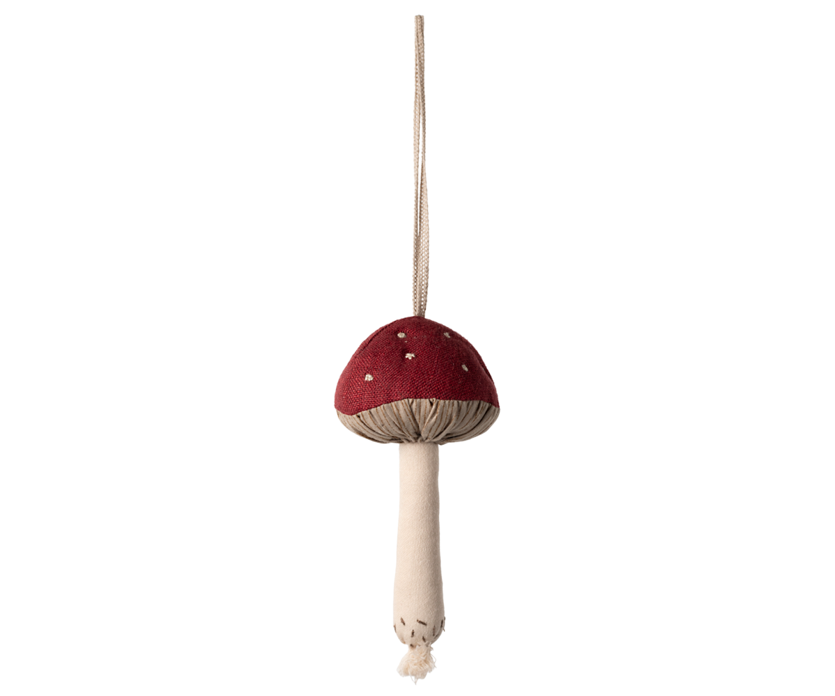 Maileg Tree Ornament, Mushroom, Red