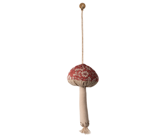 Maileg Tree Ornament, Mushroom, Blossom, Red