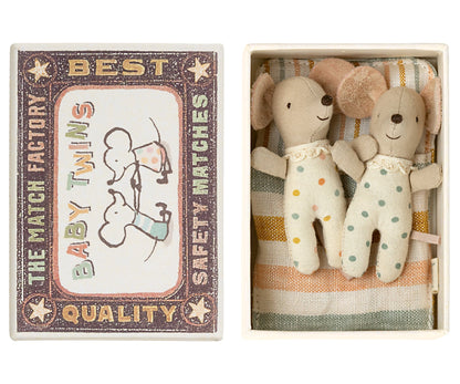 Maileg Twins, Baby Mice In Matchbox Set, Mint Bundle - Worth £46.50