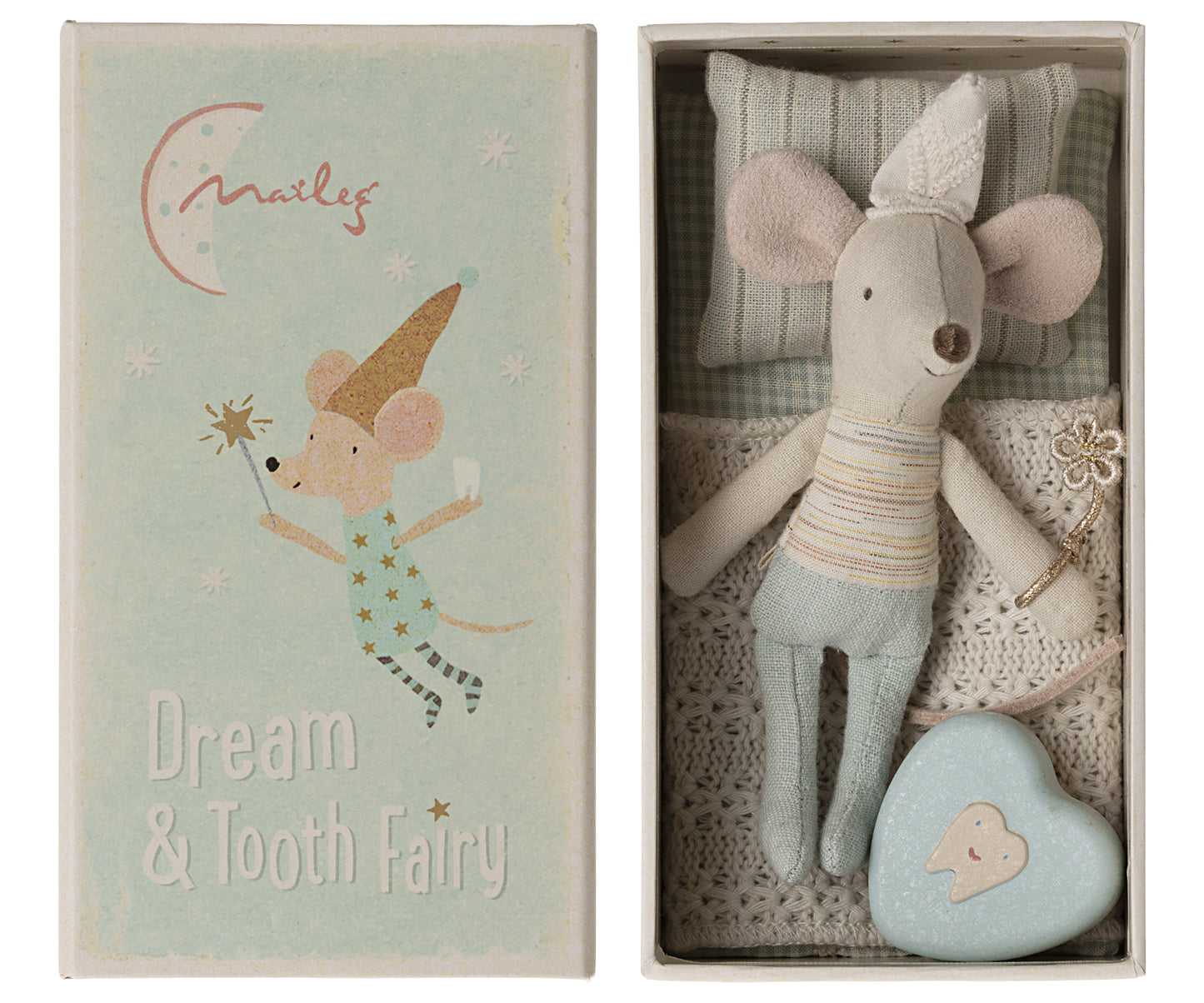 Maileg Tooth Fairy Mouse, Little Brother & Little Sister In Matchbox (One Of Each) Bundle - Worth £56.50