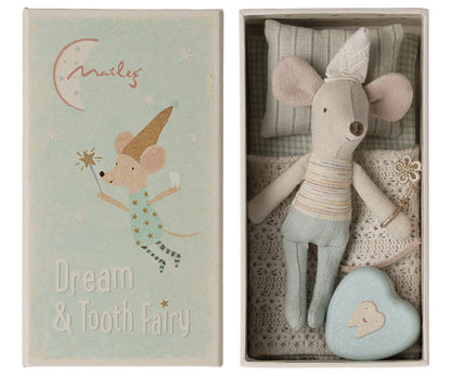 Maileg Tooth Fairy Mouse, Little Brother & Little Sister In Matchbox (One Of Each) Bundle - Worth £56.50