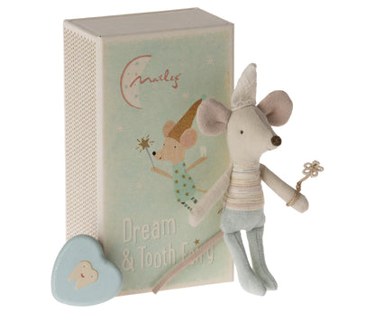 Maileg Tooth Fairy Mouse, Little Brother & Little Sister In Matchbox (One Of Each) Bundle - Worth £56.50