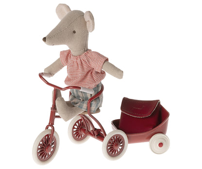 Maileg Tricycle Mouse, Big Sister, Red