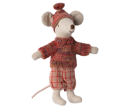 *PRE-ORDER* - Maileg Winter Big Sister Mouse With Ski Set, Rose - *ESTIMATED ARRIVAL MID OCTOBER 2024*