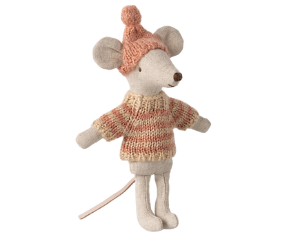 *PRE-ORDER* - Maileg Knitted Sweater & Hat, Big Sister Mouse - *ESTIMATED ARRIVAL MID NOVEMBER 2024*