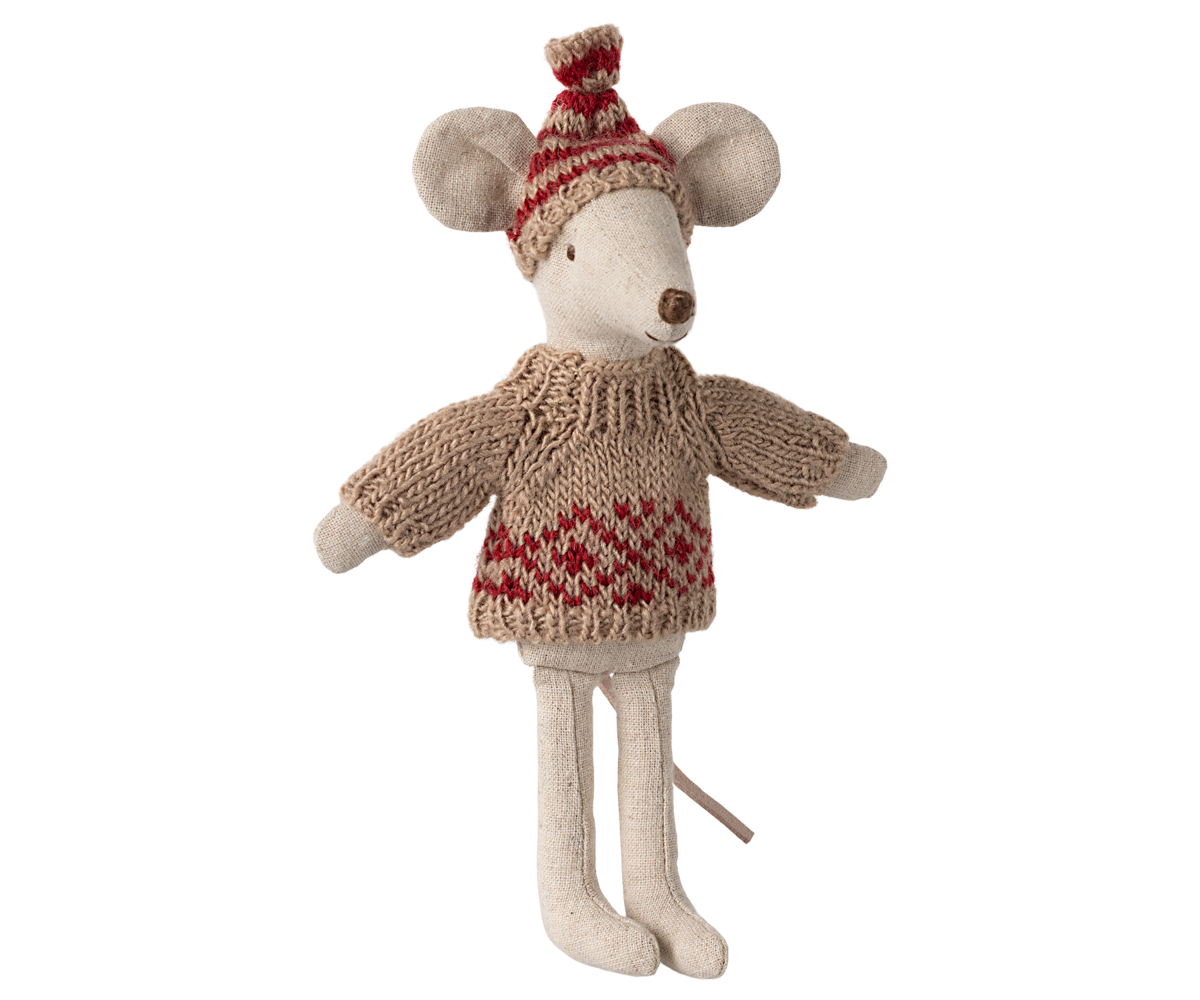 *PRE-ORDER* - Maileg Knitted Sweater & Hat, Mum Mouse - *ESTIMATED ARRIVAL MID NOVEMBER 2024*