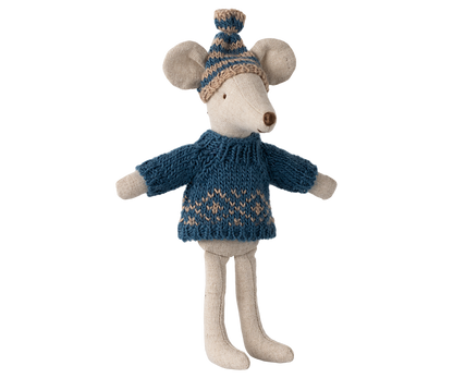 *PRE-ORDER* - Maileg Knitted Sweater & Hat, Dad Mouse - *ESTIMATED ARRIVAL MID NOVEMBER 2024*