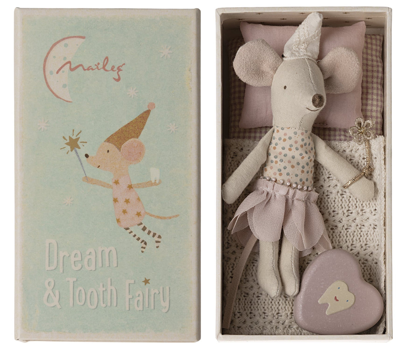 Maileg Tooth Fairy Mouse, Little Brother & Little Sister In Matchbox (One Of Each) Bundle - Worth £56.50