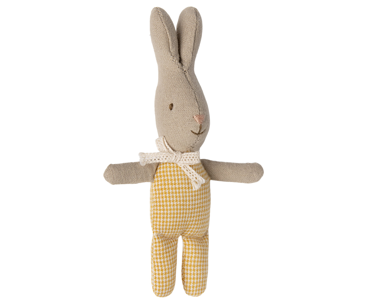 Maileg Rabbit, My - Yellow Check