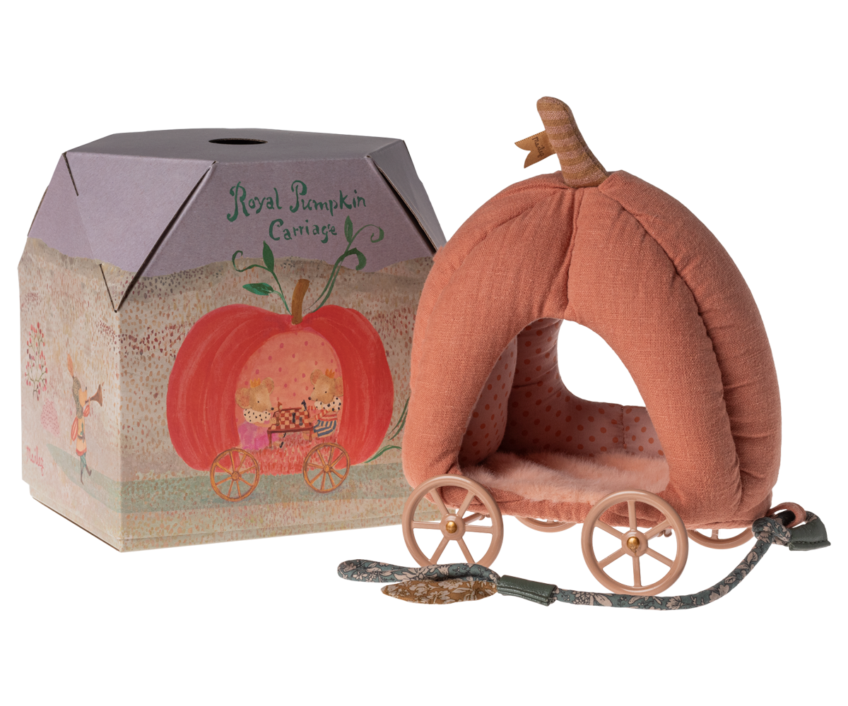 Maileg Pumpkin Carriage, Mouse