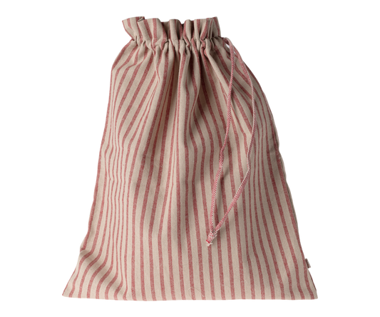 Maileg Large Bag - Stripes Sand/Red