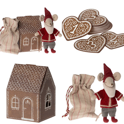 *WHILST STOCKS LAST* - Maileg Santa Mouse Plus A Set Of Maileg Calendar Tags, No. 1-24 - Bundle Worth £48