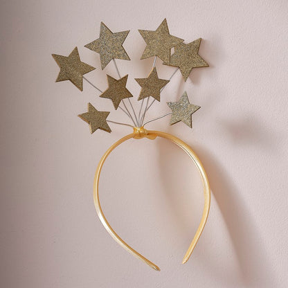 Ginger Ray Gold Star Christmas Headband